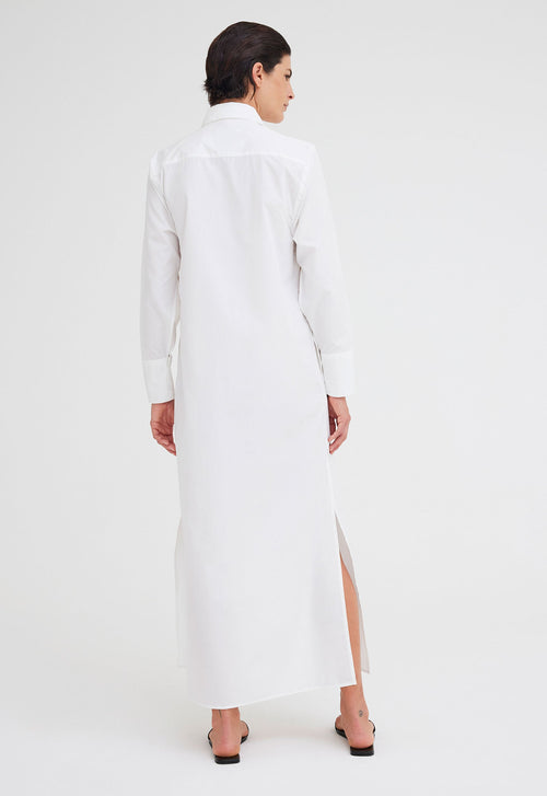 Jac+Jack Odie Cotton Shirt Dress - White